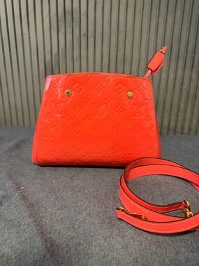 Louis Vuitton Coral Patent Monogram Montaigne BB